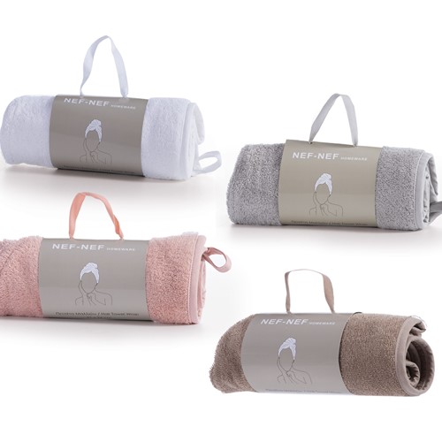 Πετσέτα Μαλλιών Nef-Nef Sandy 61Χ24 Grey