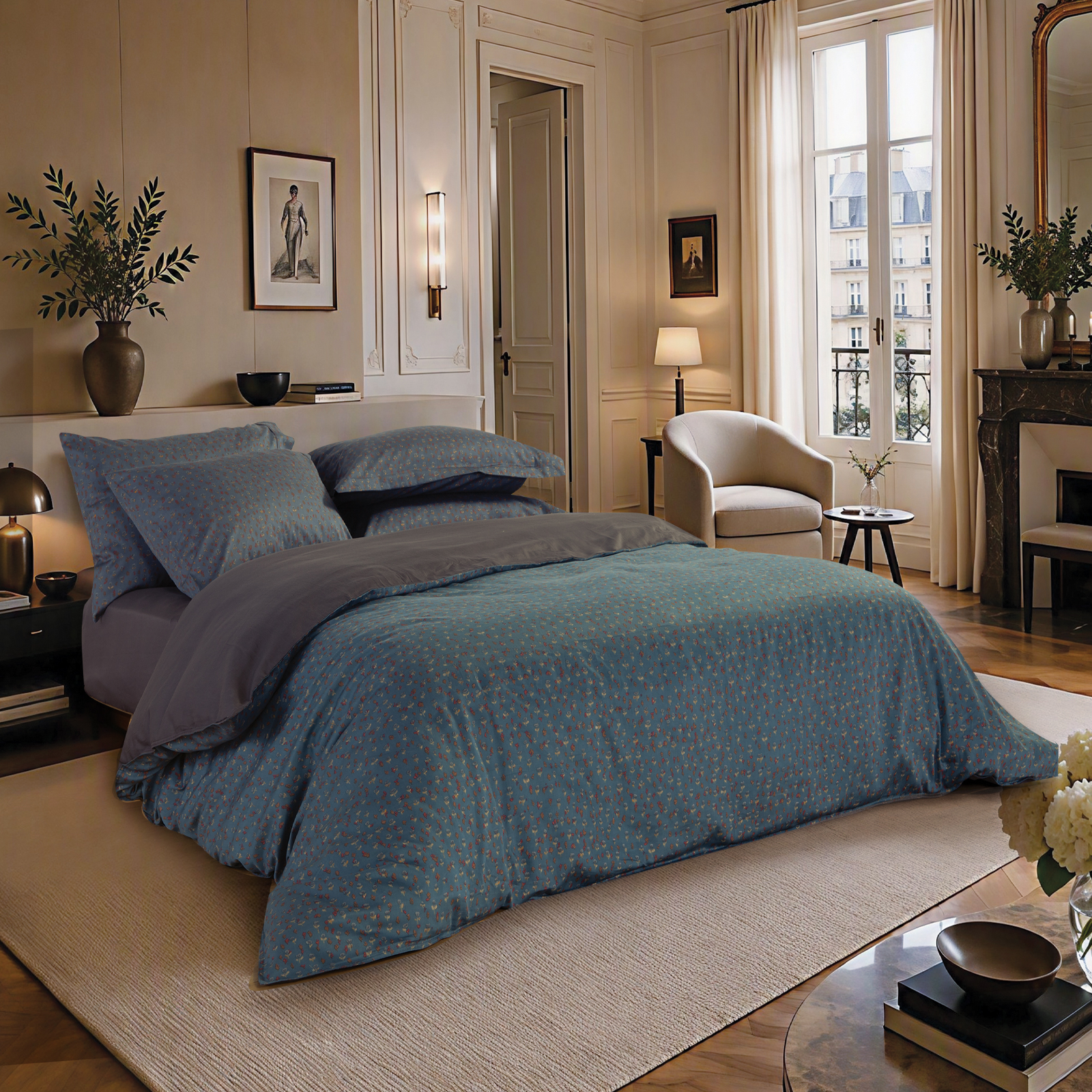 Υπέρδιπλα Σεντόνια Βαμβακοσατέν Nef-Nef Homeware (Σετ) Elements Jeniffer 240x270  