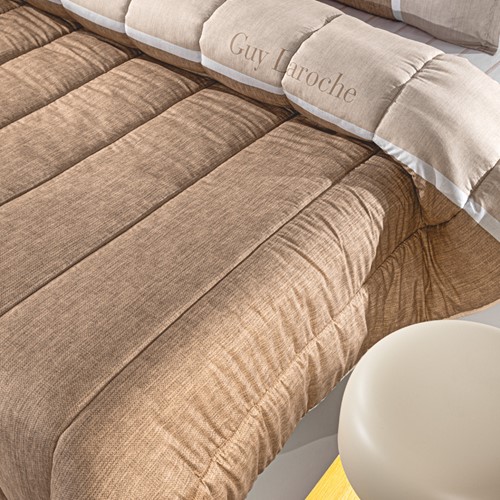 Πάπλωμα Υπέρδιπλο Guy Laroche Suede Beverly Almond 220X240