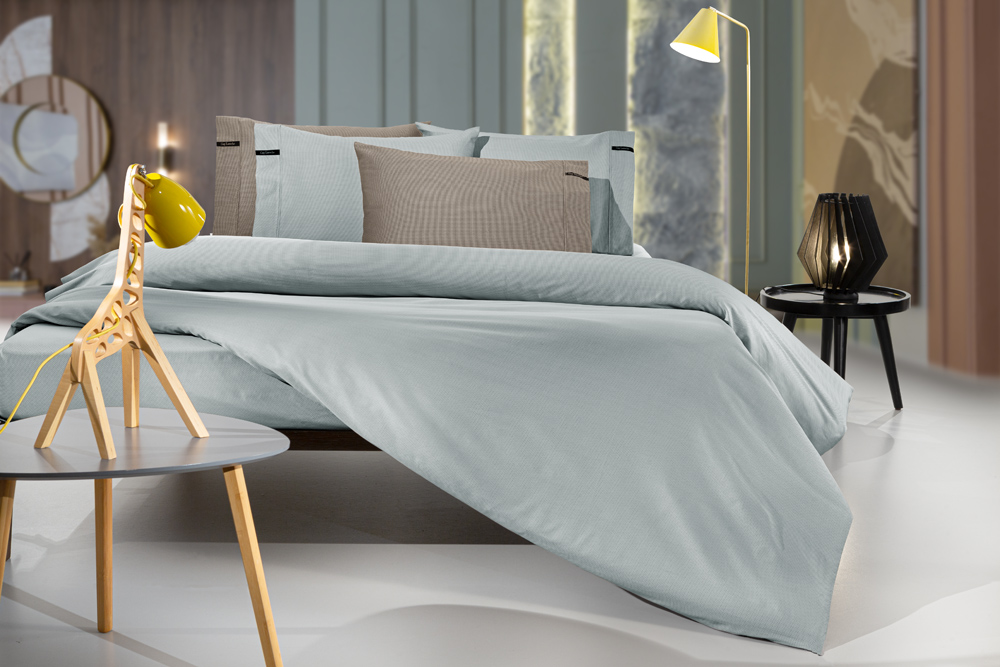 Σεντόνι King Size Guy Laroche Minimal Azul 180X200+35 (Με Λάστιχο)