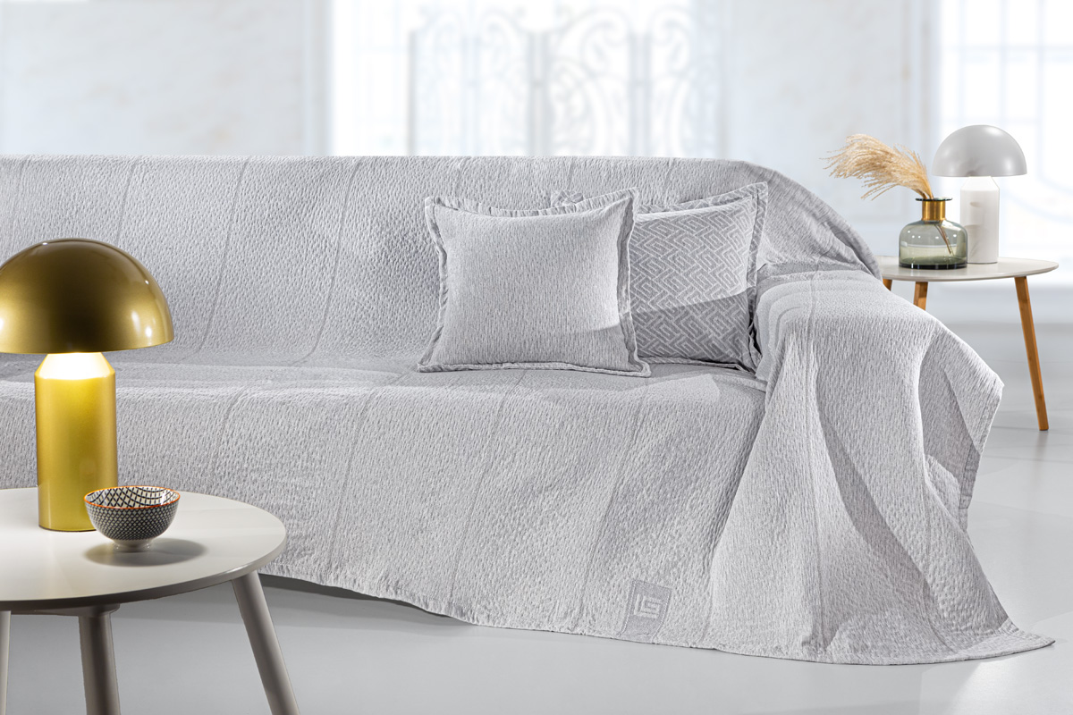 Ριχτάρι Πολυθρόνας Guy Laroche Soho Silver 180X150