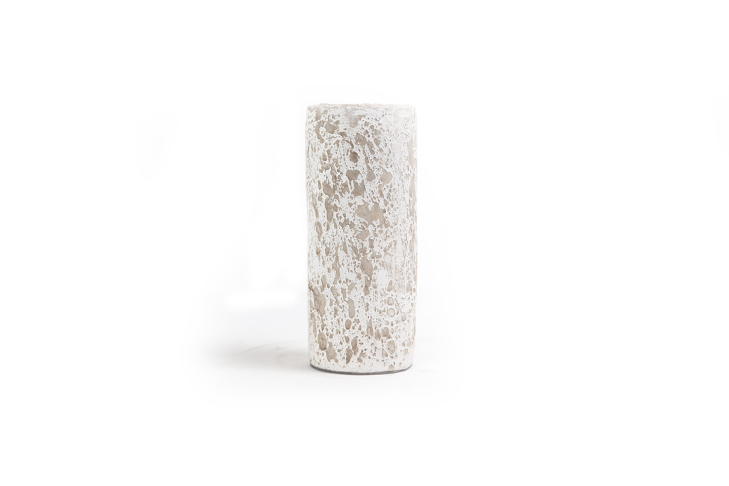 Κεραμικό Κηροπήγιο Slind White Classic Medium (11x11x25) Soulworks 