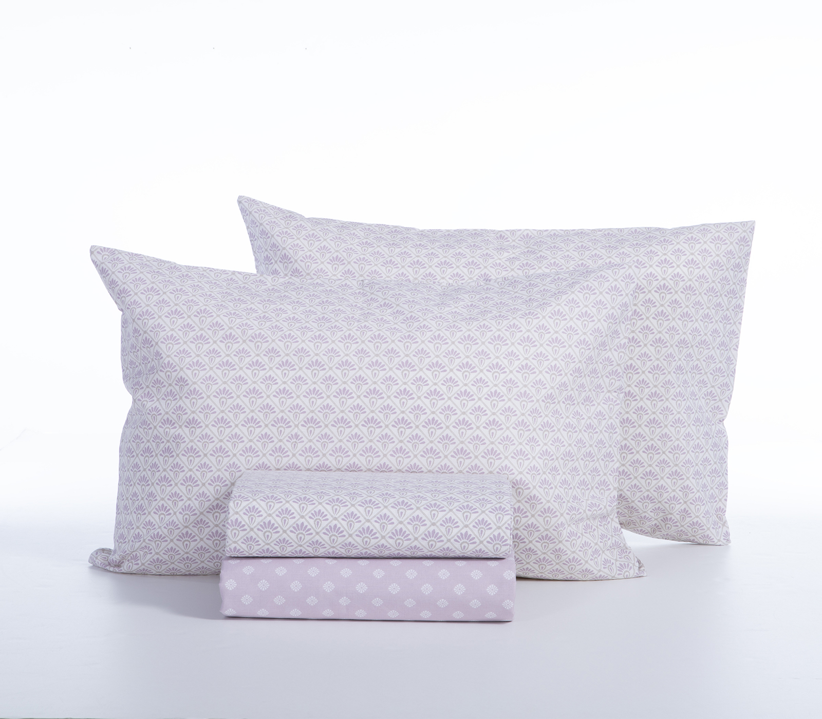Σεντόνια Υπερδιπλα Nef-Nef Homeware (Σετ) Keylan 240Χ270 Mauve (με λάστιχο)