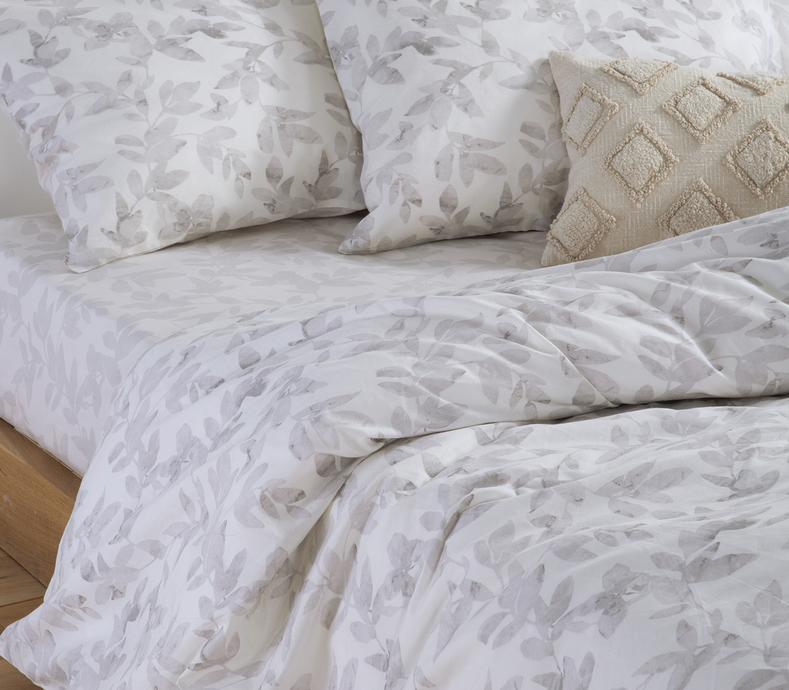 Σεντόνια King Size Nef-Nef Homeware Sencil Ecru (με λάστιχο)