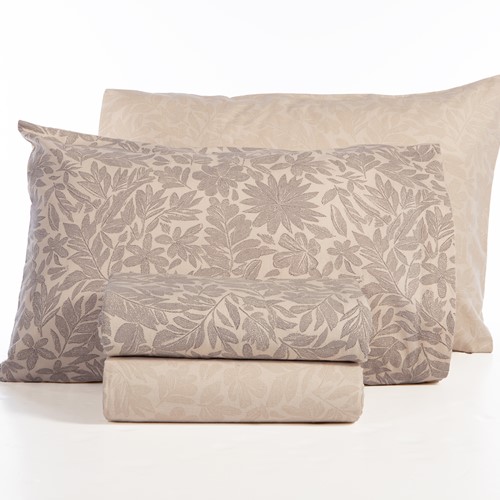 Σεντόνια Φανελένια Υπέρδιπλα Nef-Nef Homeware (Σετ) Με Λάστιχο Issual 240X260 Grey