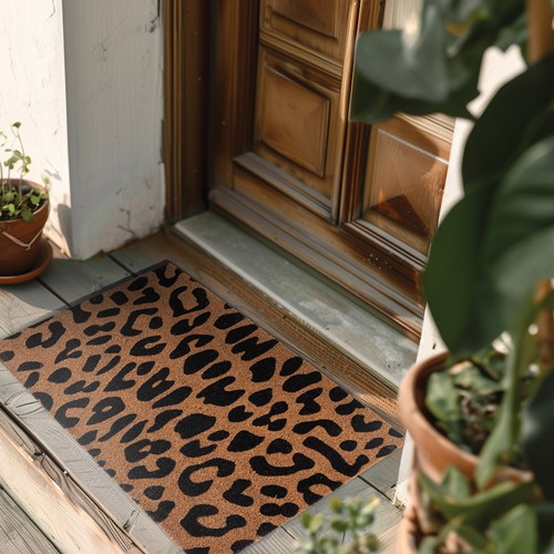Tαπέτο Εισόδου Nef-Nef Homeware Leopard 45x75 Natural