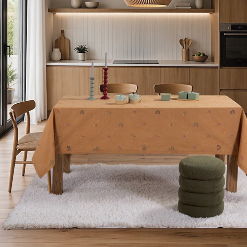 Τραπεζομάντηλο Αλέκιαστο Nef-Nef Homeware Elaris 140x240 Μustard