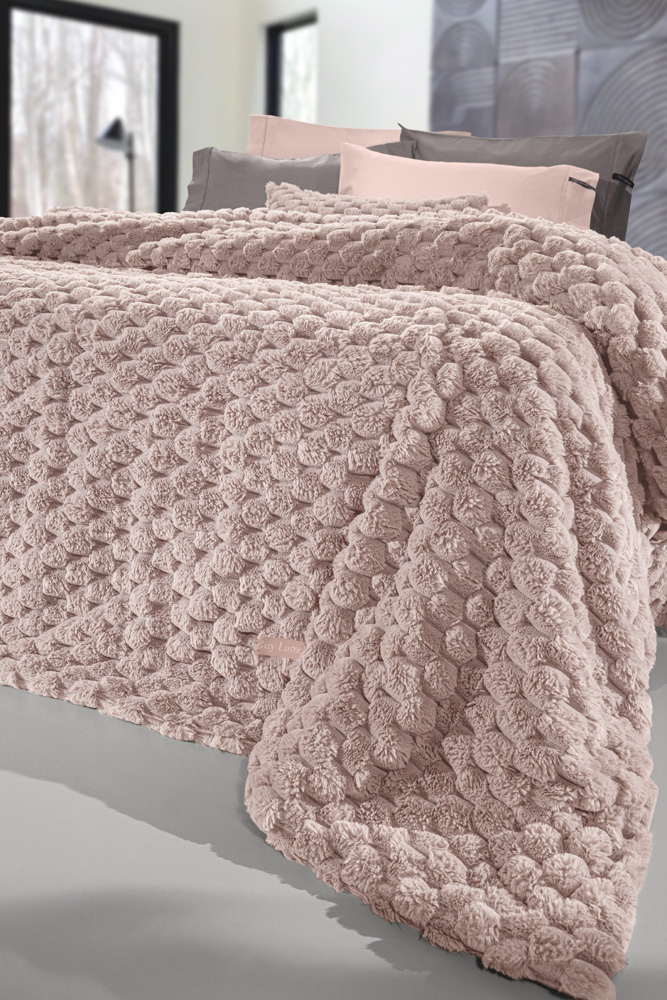 Κουβέρτα King Size Guy Laroche Elixir 260x240 Old Pink
