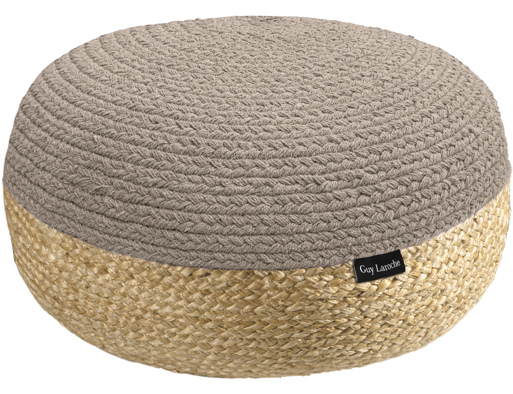 Πούφ Guy Laroche Maya Ottoman Taupe 50X50X25