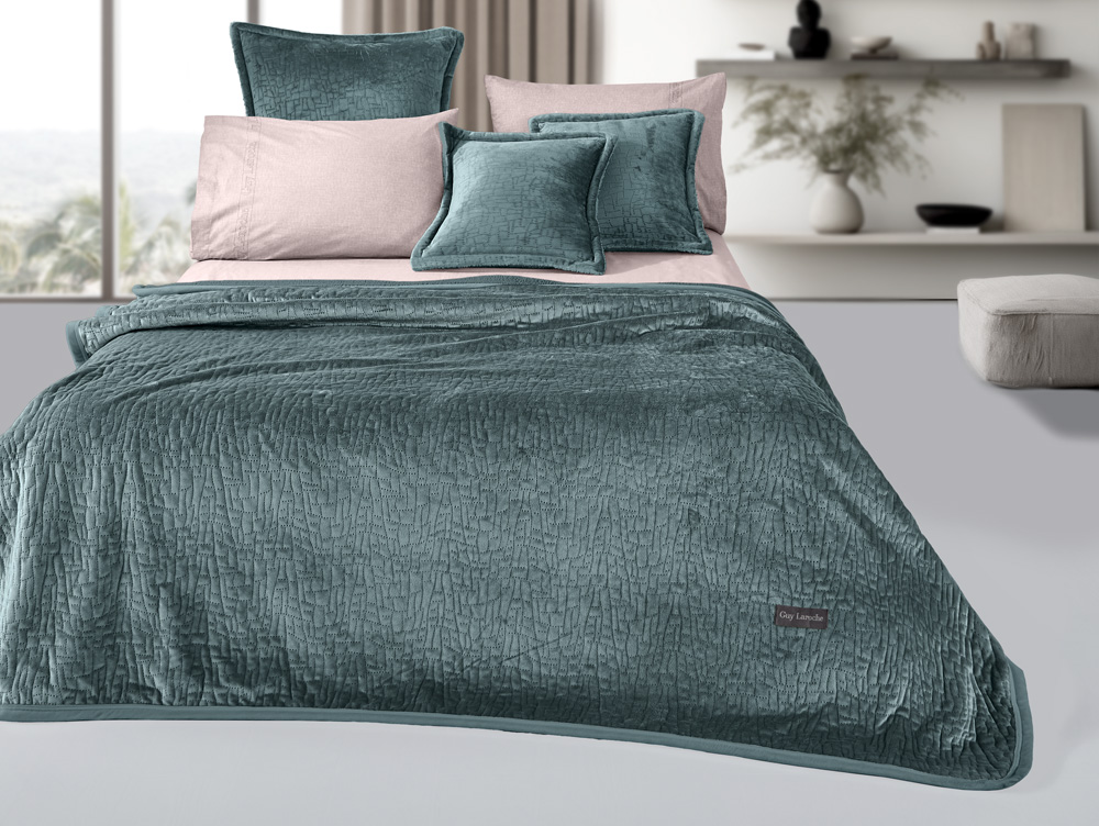 Κουβέρτα Ημίδιπλη Guy Laroche (Σετ) Bolzano 180X220 Emerland