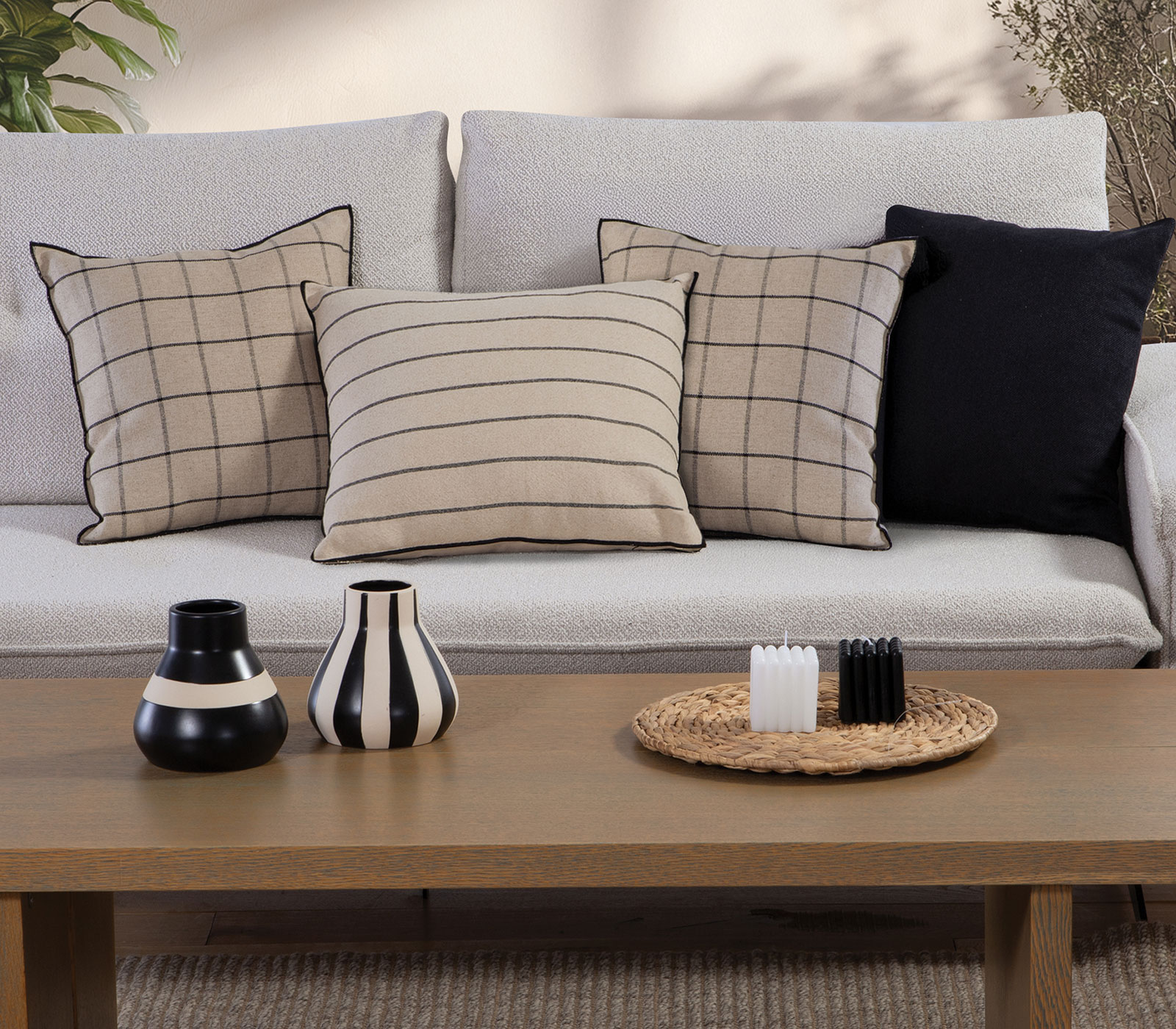 Διακοσμητικό Μαξιλάρι Nef-Nef Homeware Build 45X45 Black