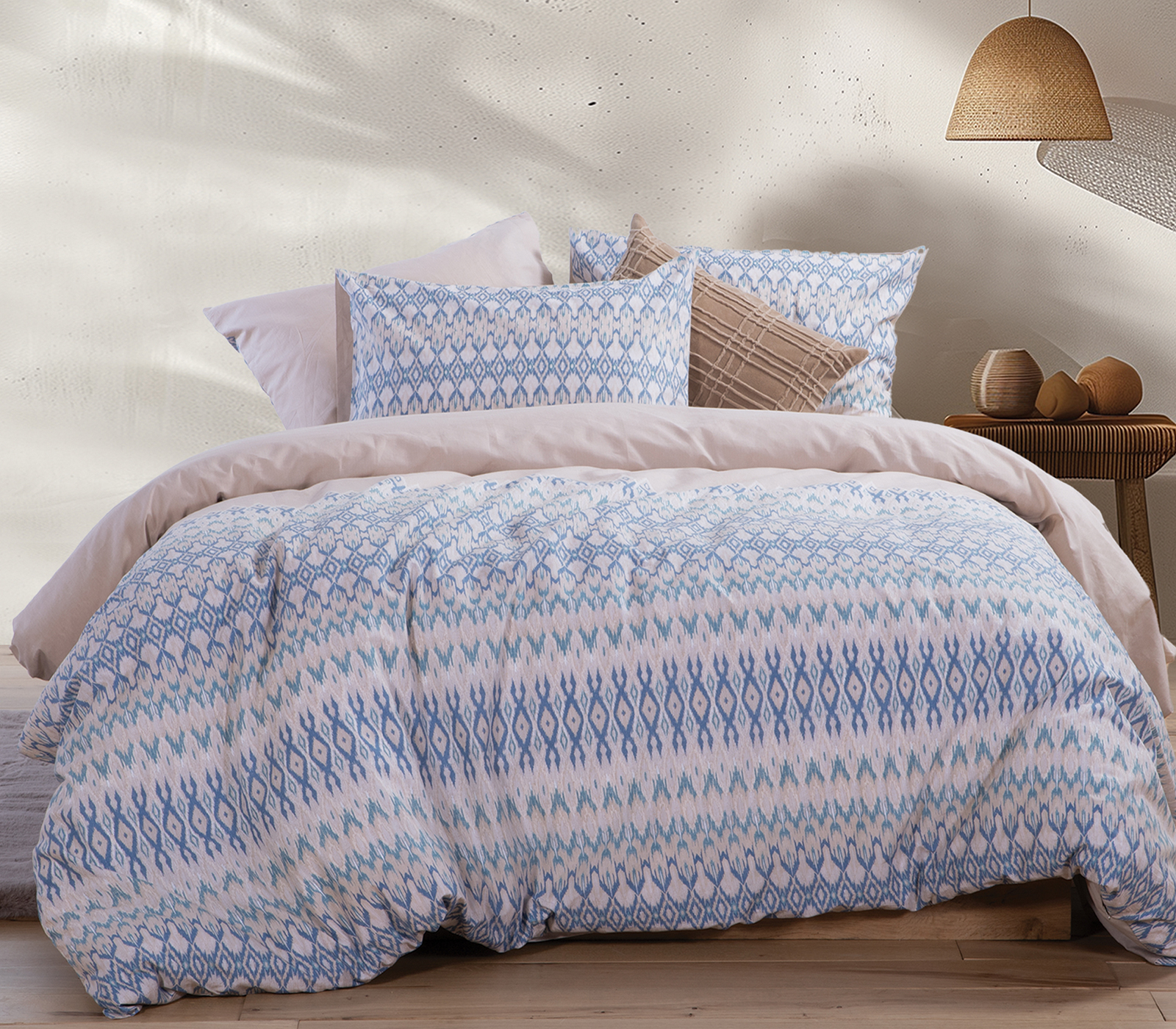 Υπέρδιπλα Σεντόνια Με λάστιχο Nef-Nef Homeware (Σετ) Αvion 240X270 Beige