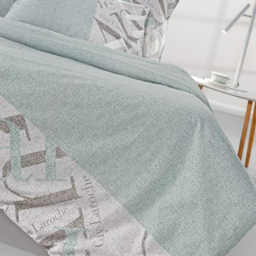 Σεντόνια King Size Guy Laroche Passport Mint 170X200+32 Mε Λάστιχο