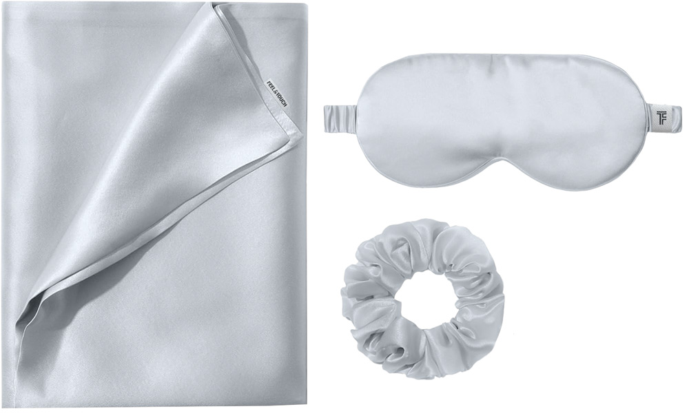 Σετ Ύπνου Feel and Touch Beauty Sleep Silver (3ΤΧΜ)