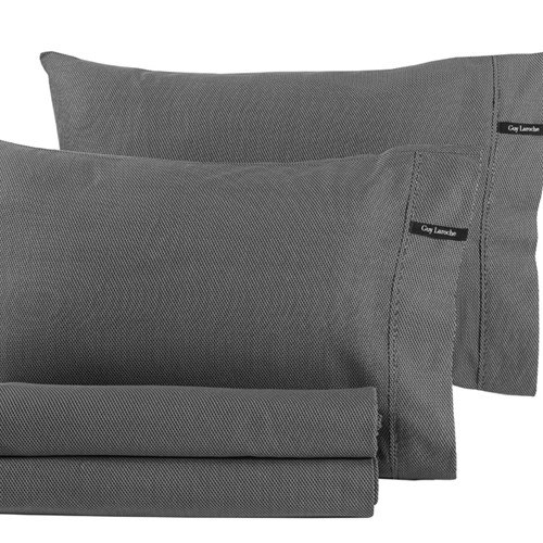 Σεντόνι King Size Guy Laroche Minimal Black & White 180X200+35 (Με Λάστιχο)