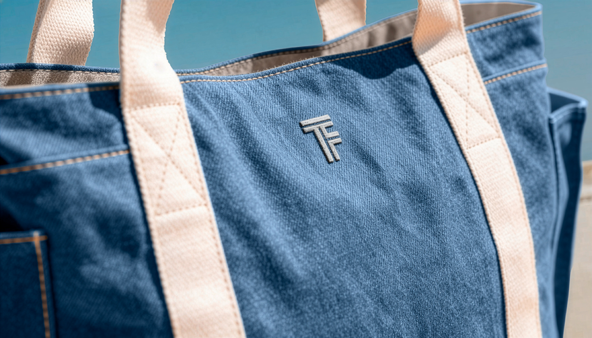 Tσάντα Θαλάσσης Ώμου Feel an Touch Cabo Denim/Ammos 