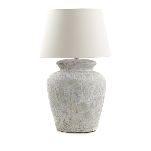 Κεραμικό Επιτραπέζιο Φωτιστικό Zimp White Classic (35x35x40) Soulworks