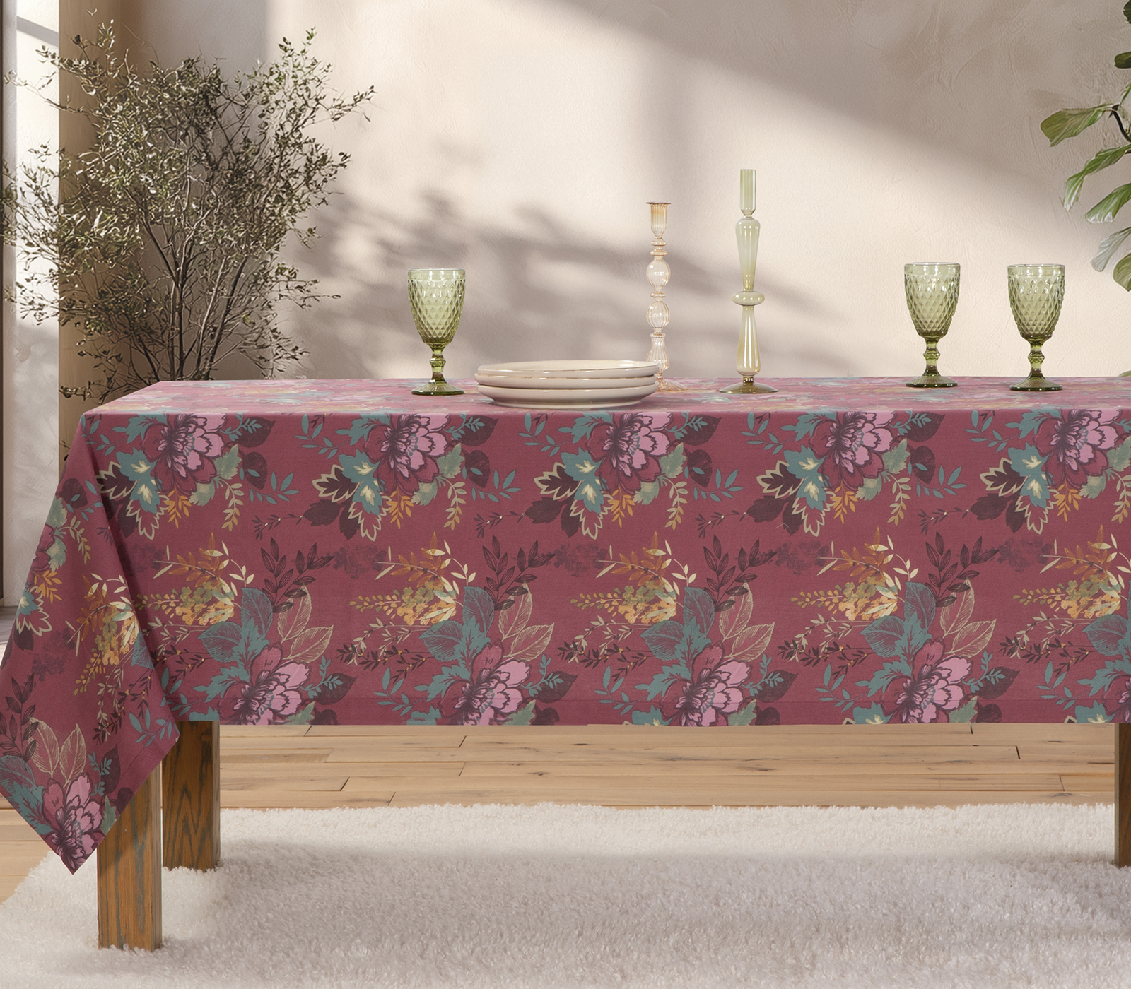 Τραπεζομάντηλο Nef-Nef Homeware Optasia 140x180 Terra