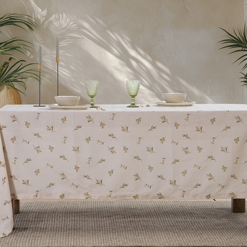 Τραπεζομάντηλο Nef-Nef Homeware Olive 150x300 Ecru