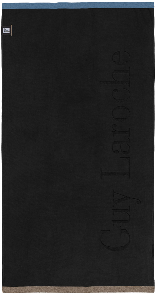 Πετσέτα Θαλάσσης Guy Laroche Double Blue Black 90x180 