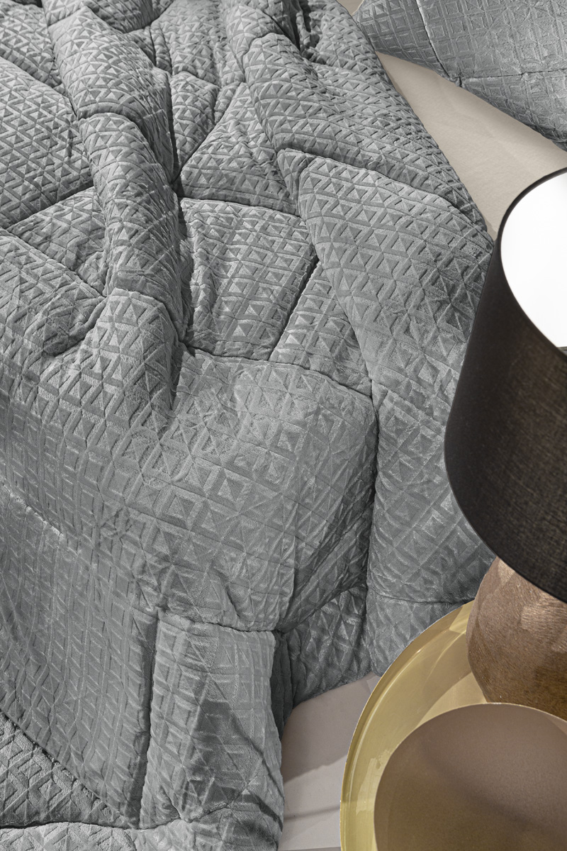 Κουβερτοπάπλωμα Μονό Guy Laroche Profile Grey 160x240