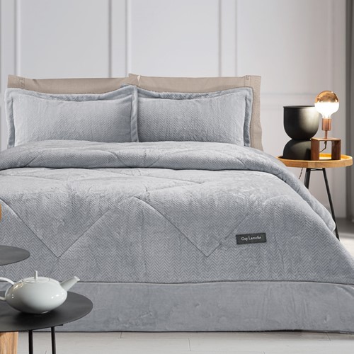 Κουβεροπάπλωμα King Size Guy Laroche Moore Silver 260X240