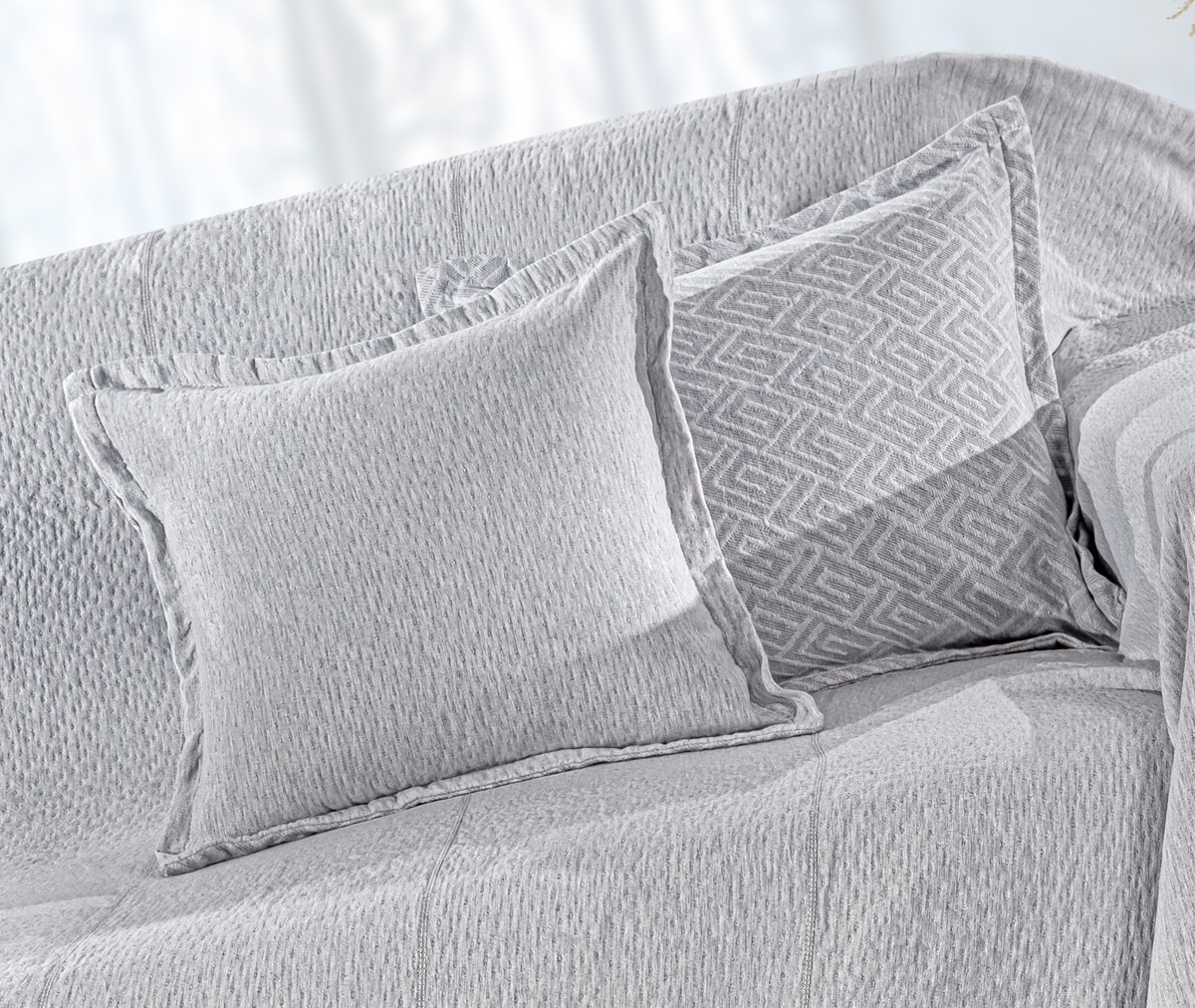 Διακοσμητικό Μαξιλάρι Guy Laroche (χωρίς γέμιση) Soho Silver 50X50