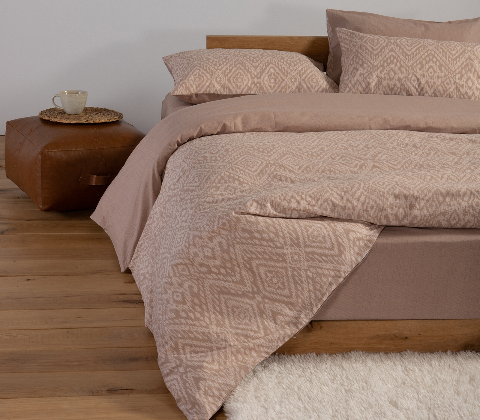 Σεντόνια Διπλά Nef-Nef Homeware  Orion 200x270 Beige