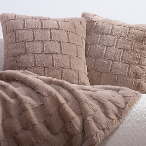 Διακοσμητικό Μαξιλάρι Nef-Nef Homeware rabbit fur barlow 45X45 beige