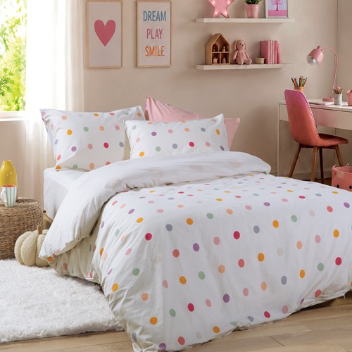 Παιδικά Σεντόνια Nef Nef Homeware (Σετ) Μονά Dots Ecru 170x260