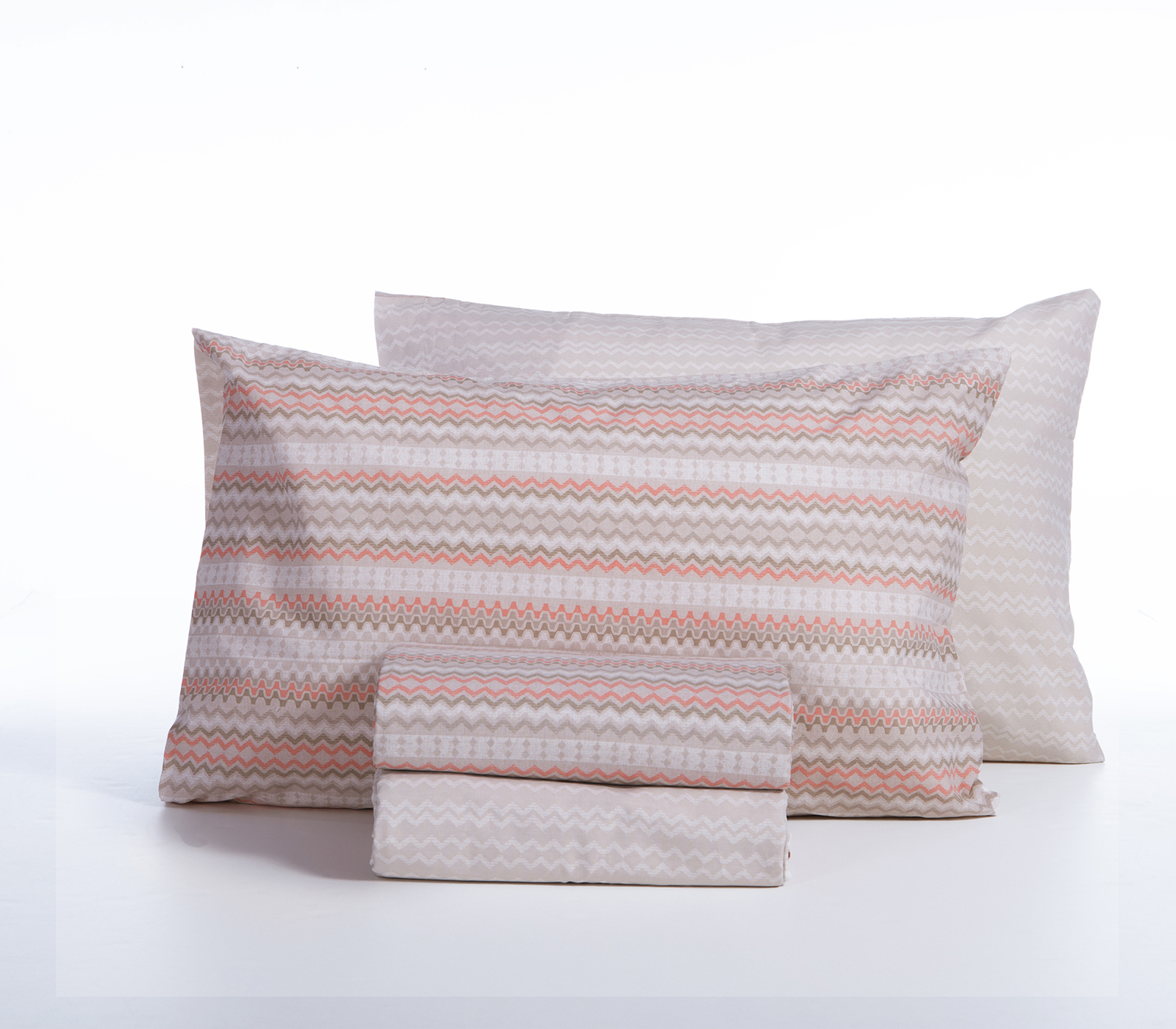 Σεντόνια Μονά Nef-Nef Homeware (Σετ)  Quantro 170x270 Beige (με λάστιχο)