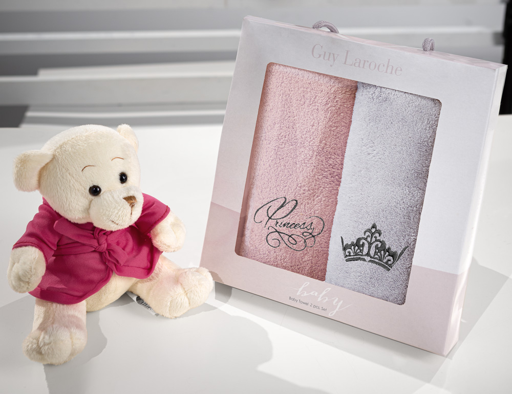  Βρεφικές Πετσέτες Guy Laroche (Σετ) Baby Towels Girl 2 (35X50)