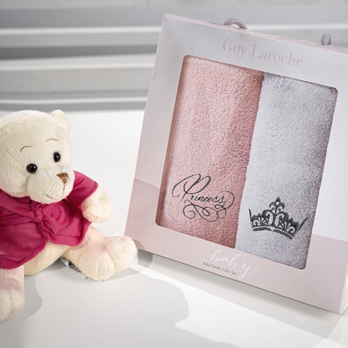 Βρεφικές Πετσέτες Guy Laroche (Σετ) Baby Towels Girl 2 (35X50)