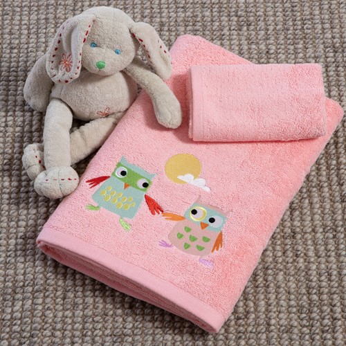 Παιδικές Πετσέτες Nef-Nef Homeware (2ΤΜΧ) Birds Mania Blossom Peach