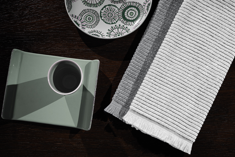 Πετσέτες Κουζίνας Guy Laroche (Σετ) Tissus Silver 40X60