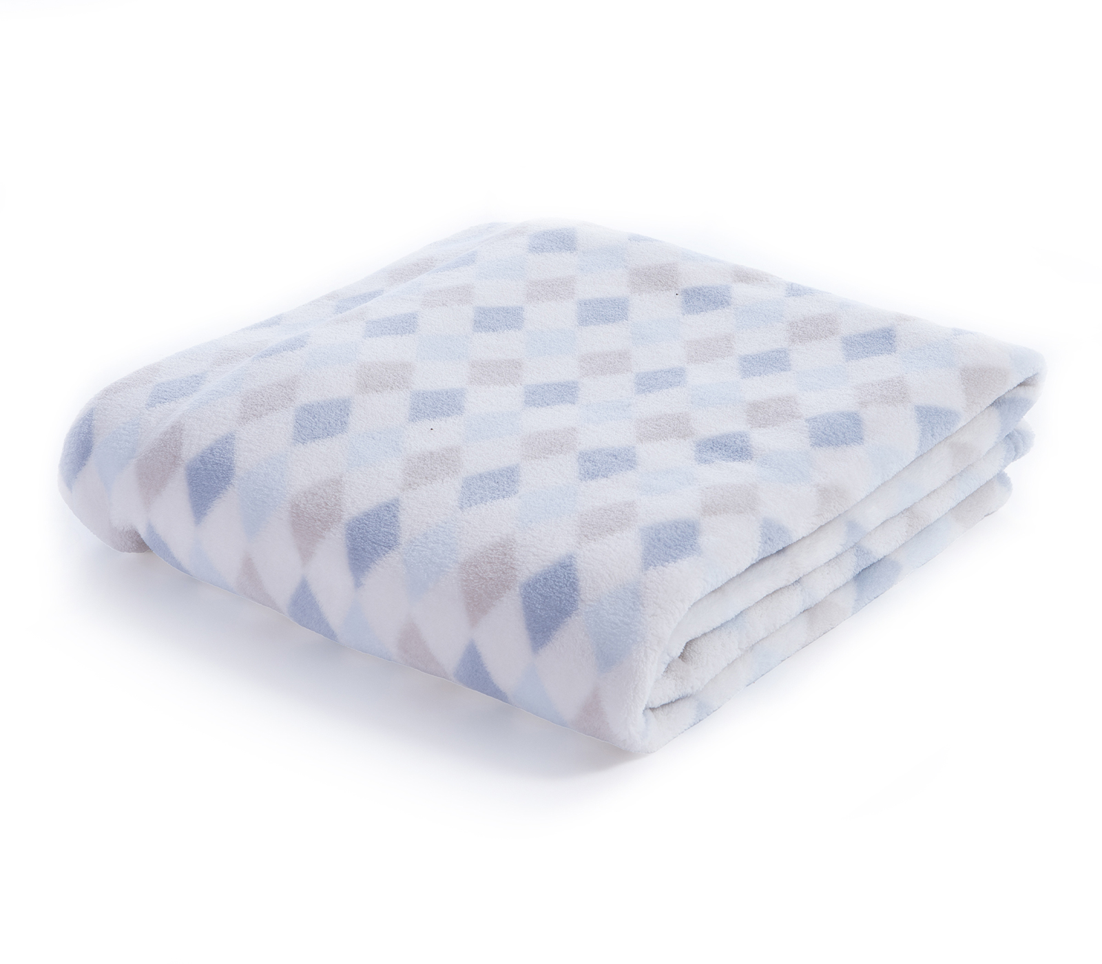  Βρεφική Κουβέρτα Αγκαλιάς Nef-Nef Homeware Fleece Sweet Rhombus 75X110 Blue