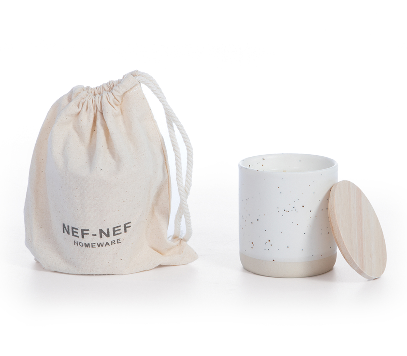 Αρωματικό Κερί Nef-Nef Homeware White Lily 180gr Ecru