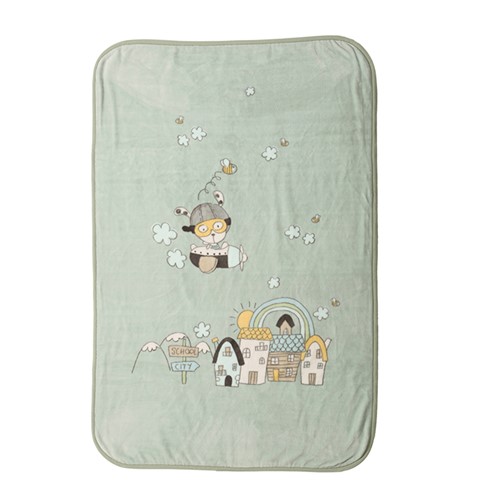 Βρεφική Κουβέρτα κούνιας Nef-Nef Homeware In the City 100x140 Pistachio