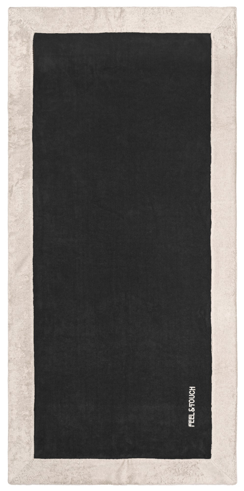 Πετσέτα Θαλάσσης Feel&Touch Caribbean Black 80X170