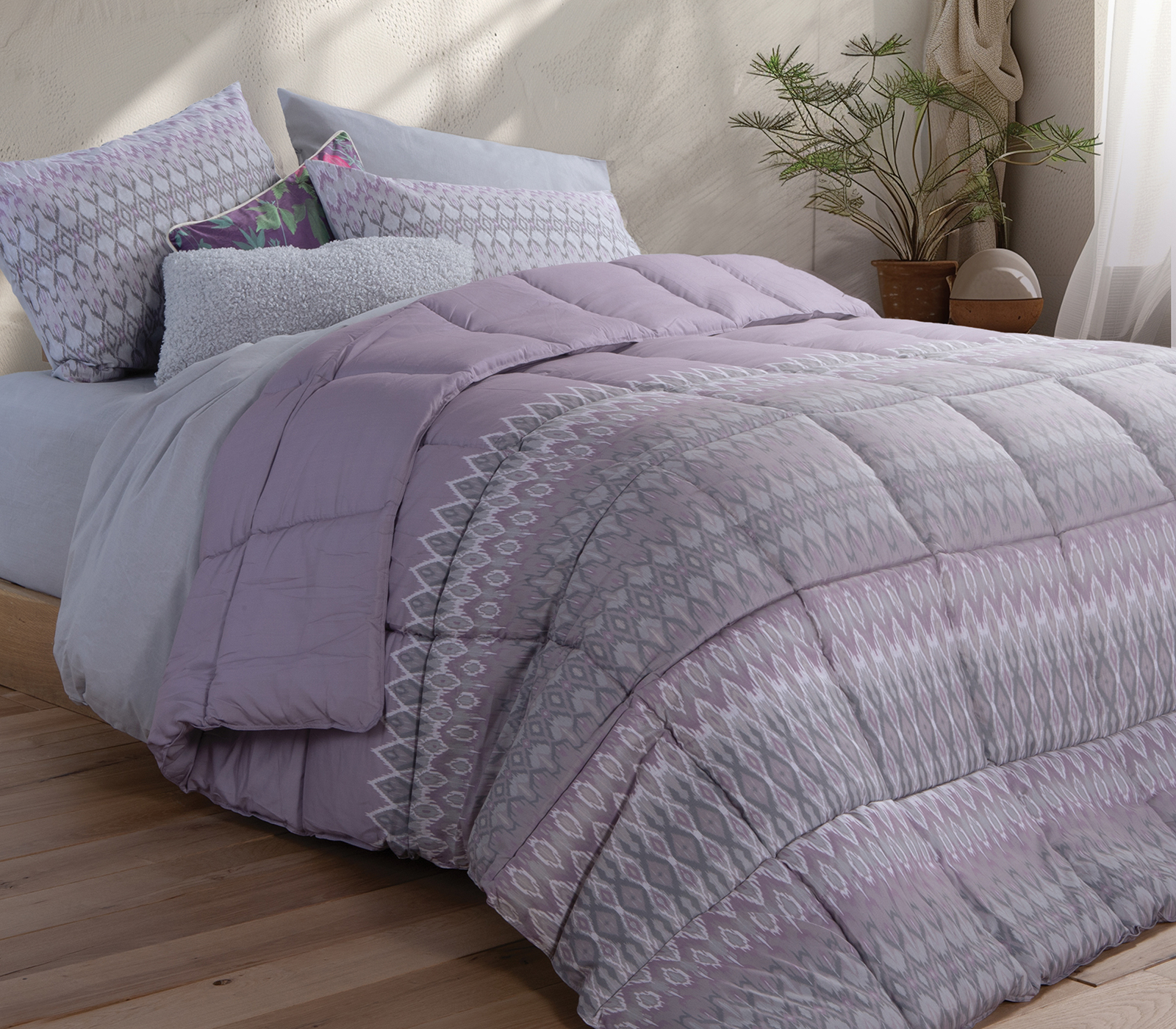 Πάπλωμα Υπέρδιπλο Nef-Nef Homeware Avion 240X220 Grey