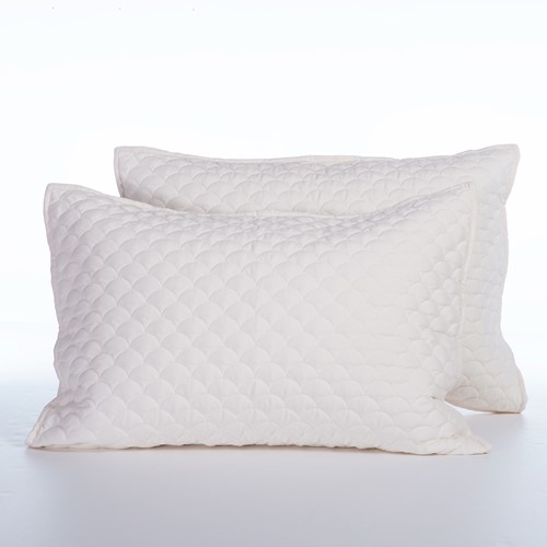 Ζεύγος Μαξιλαροθήκες Nef-Nef Homeware Scofield 52x72 Ecru