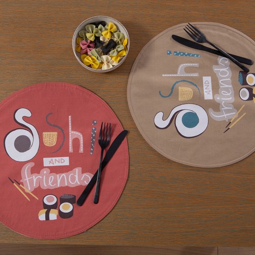 Σουπλά Nef-Nef Homeware Sushi D.38 Chaki/Terra