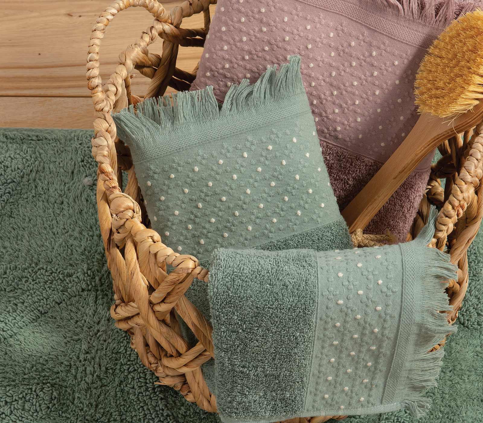 Πετσέτα Σώματος Nef-Nef Homeware Zasmen 70x140 Green