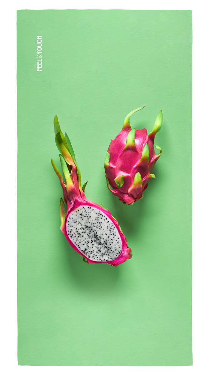 Πετσέτα Θαλάσσης Feel and Touch Printed Fruits No.5 Dragon Fruit 80X160