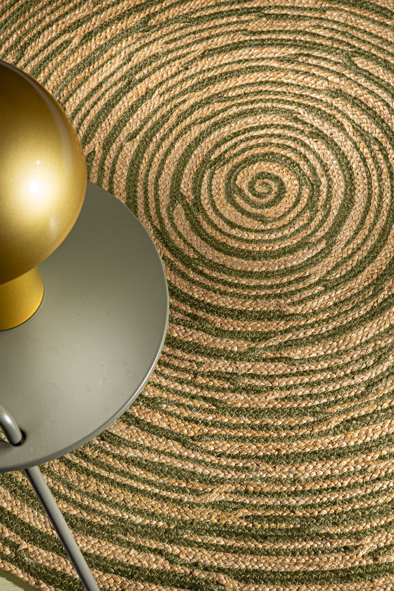 Χαλί Σαλονιού Guy Laroche Floral Olive 110 Round