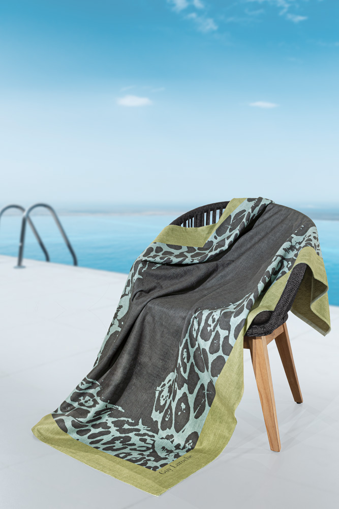 Πετσέτα Θαλάσσης Guy Laroche Velour Printed 2503 01 100X175