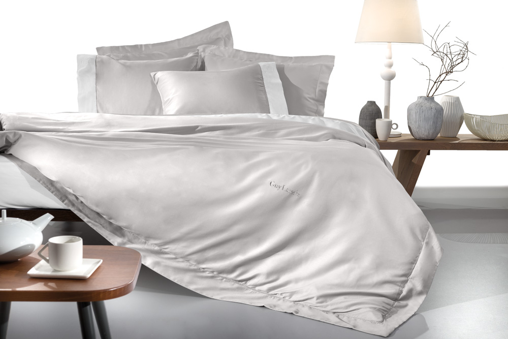  Σετ Υπέρδιπλη  Παπλωματοθήκη Guy Laroche Silky Silver 245x255