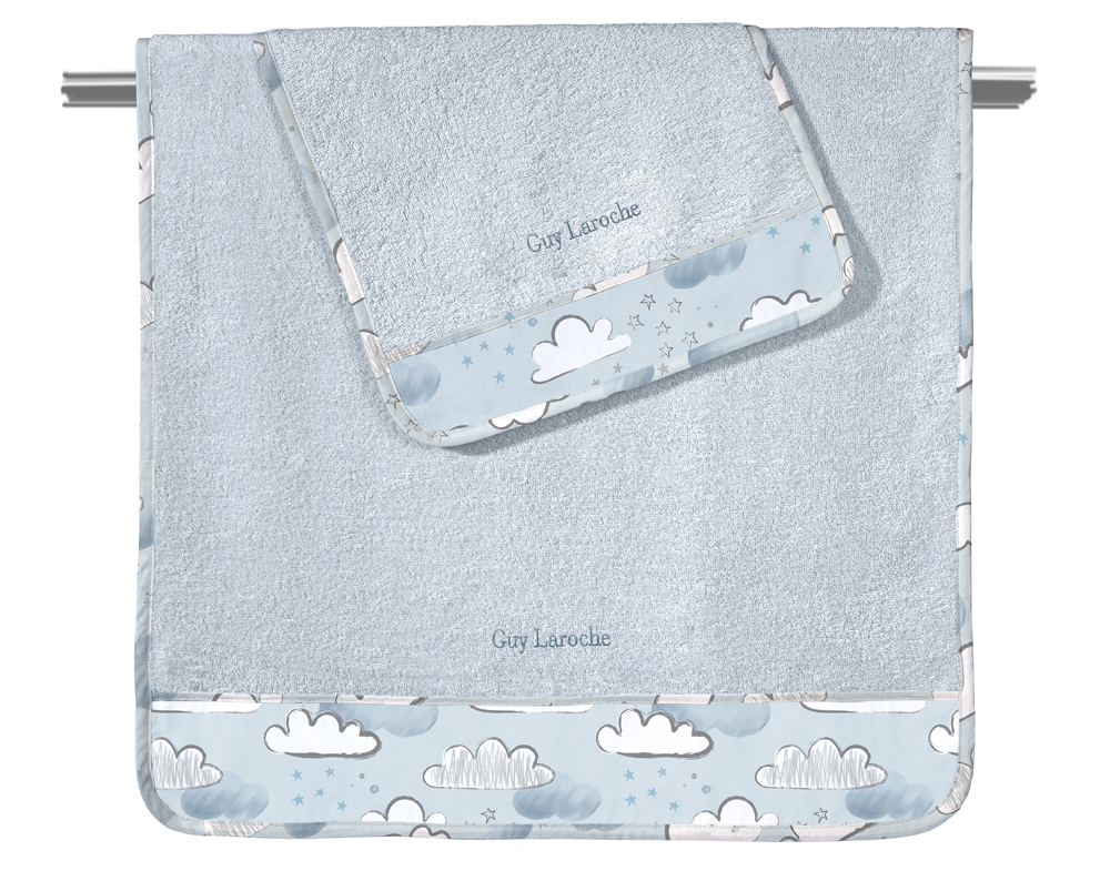 Σετ Πετσέτες Guy Laroche 2 Τεμαχίων Cloudy L.Blue