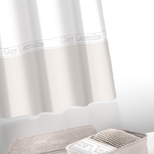 Κουρτίνα Μπάνιου + Πατάκι Guy Laroche (Σετ 3τμχ) Miami Ammos