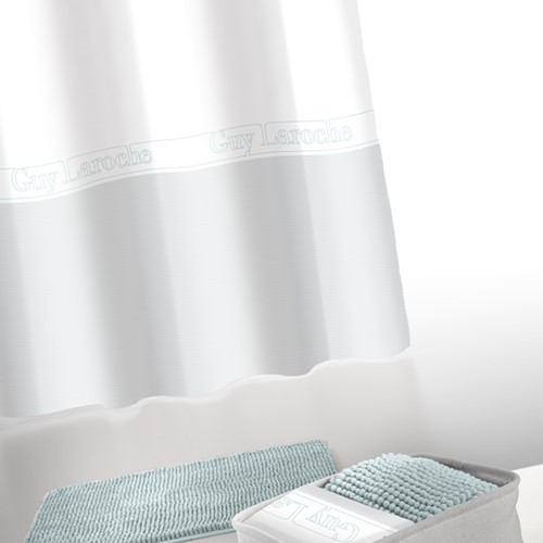 Κουρτίνα Μπάνιου + Πατάκι Guy Laroche (Σετ 3τμχ) Miami Aqua